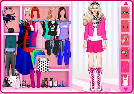 barbie dress up game play online